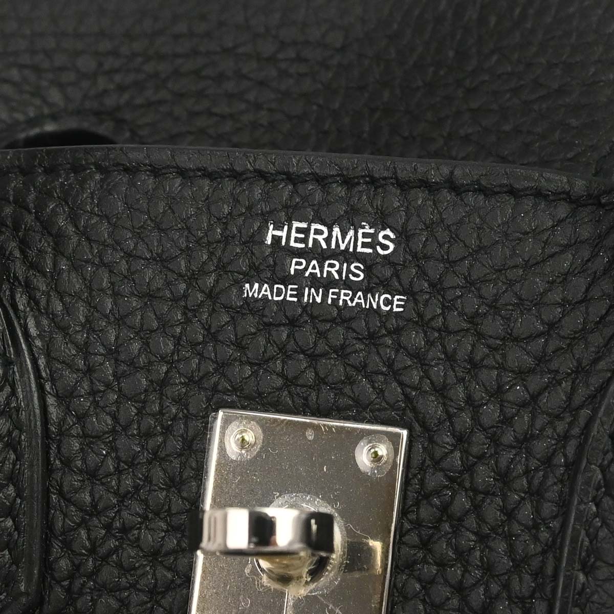 Hermes Black Togo Birkin 25 Handbag