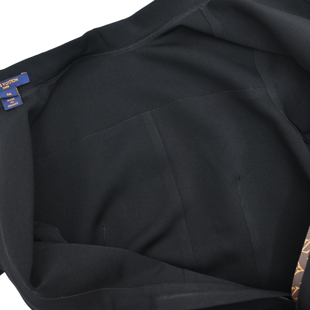 Louis Vuitton Short Sleeve Dress Monogram Black #36