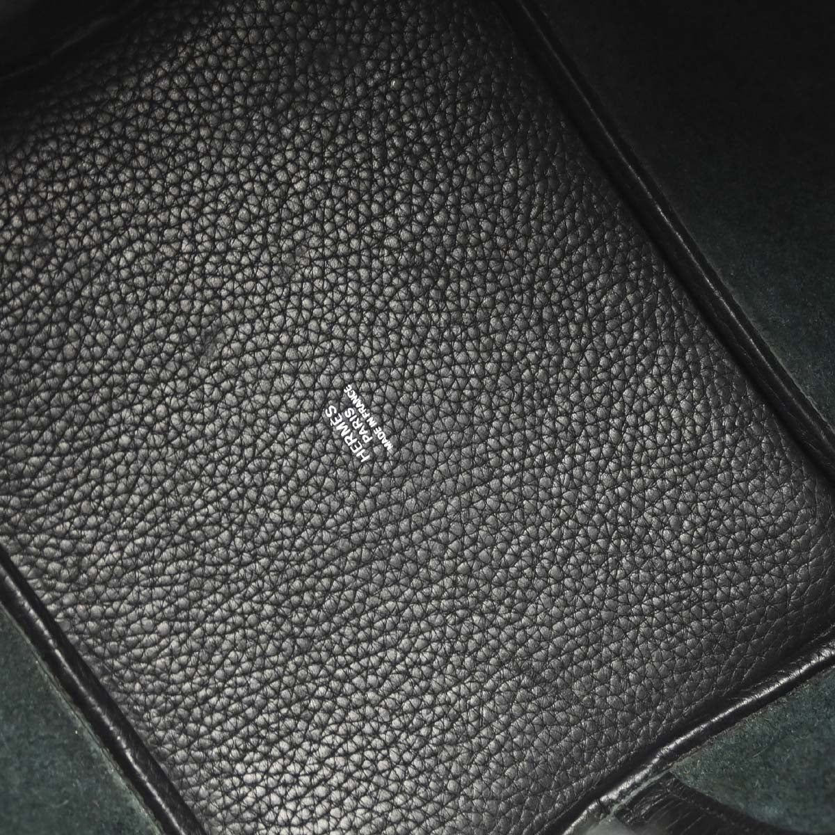 Hermes Black Togo Picotin Lock 22 MM Handbag