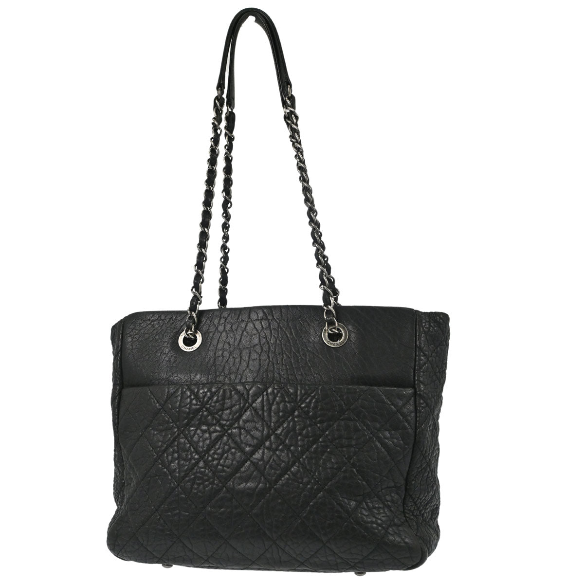 Chanel 2015-2016 Black Lambskin Tote Handbag