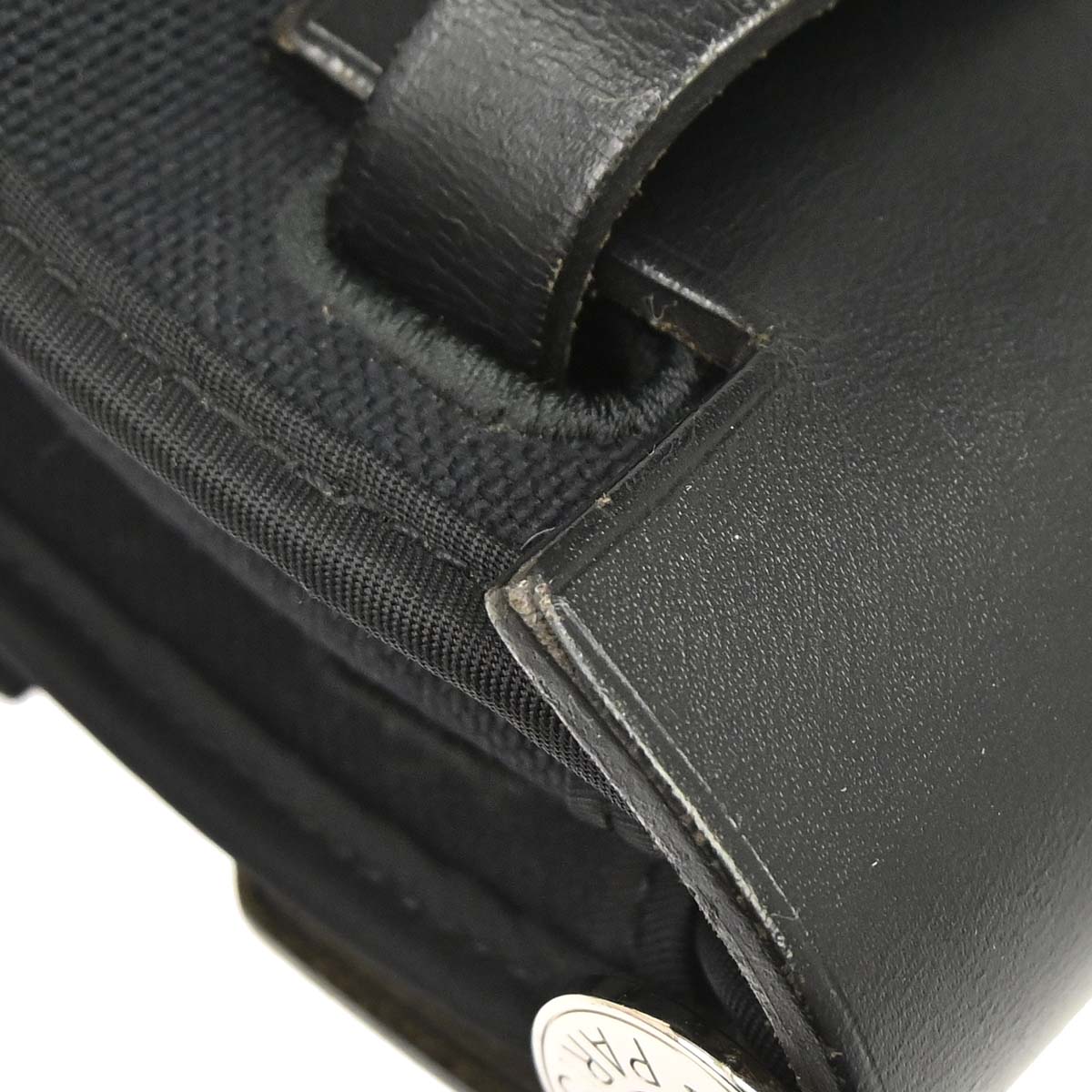 Hermes Black Toile Officier Herbag Zip PM 2way Shoulder Handbag