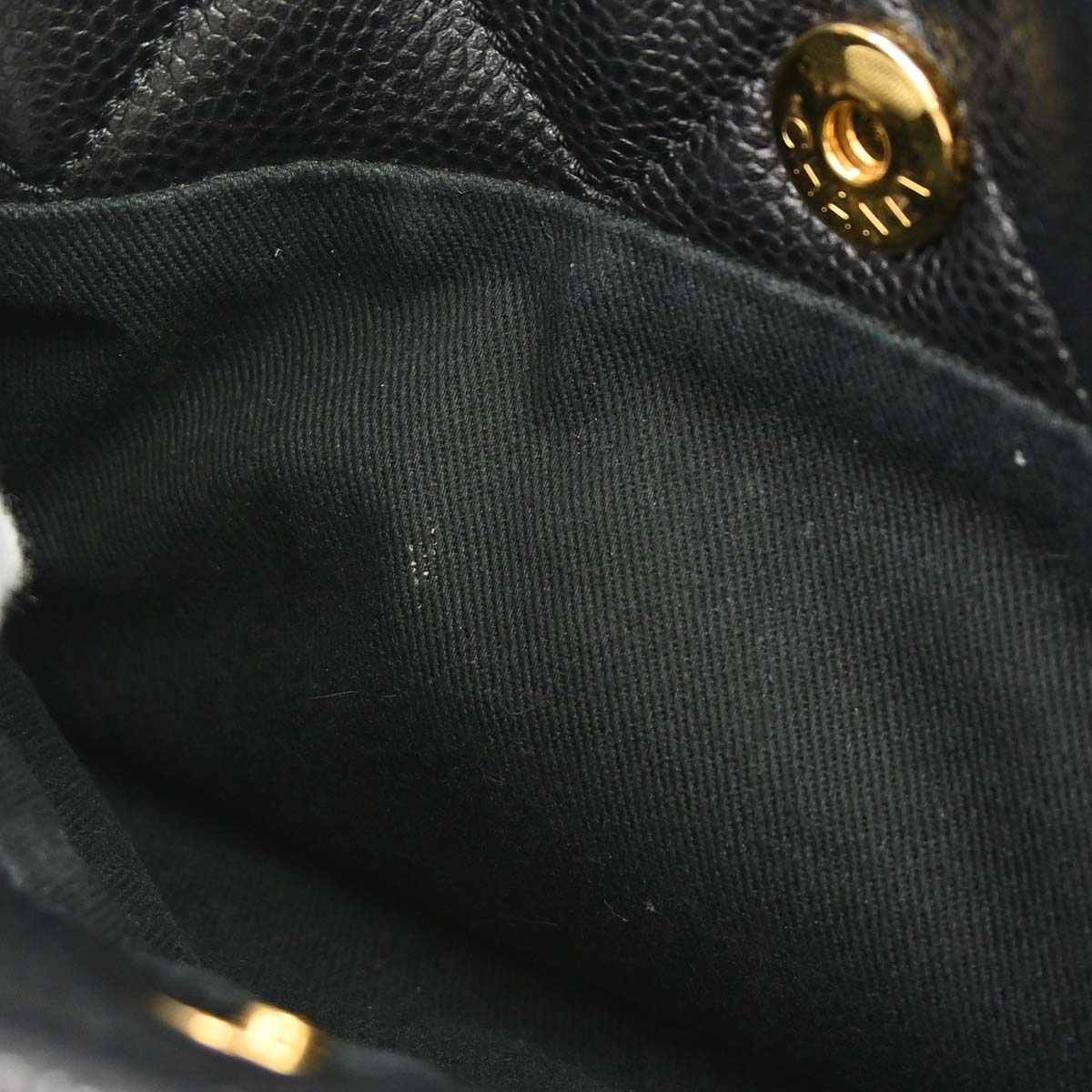 Chanel Black Caviar Skin Timeless CC Chain Tote Bag
