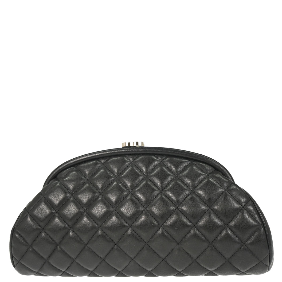 Chanel 2010-2011 Black Lambskin Clutch Bag