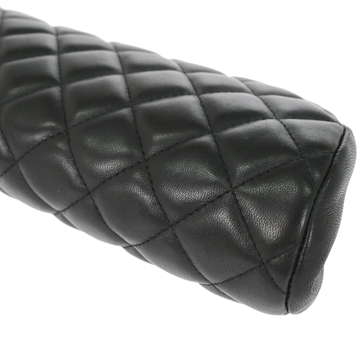 Chanel 2010-2011 Black Lambskin Clutch Bag