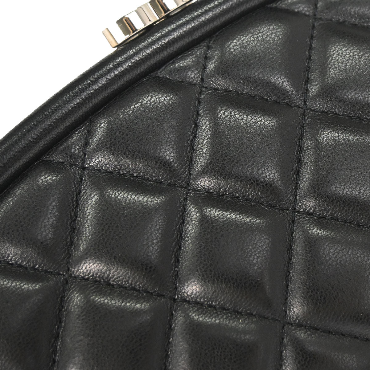 Chanel 2010-2011 Black Lambskin Clutch Bag