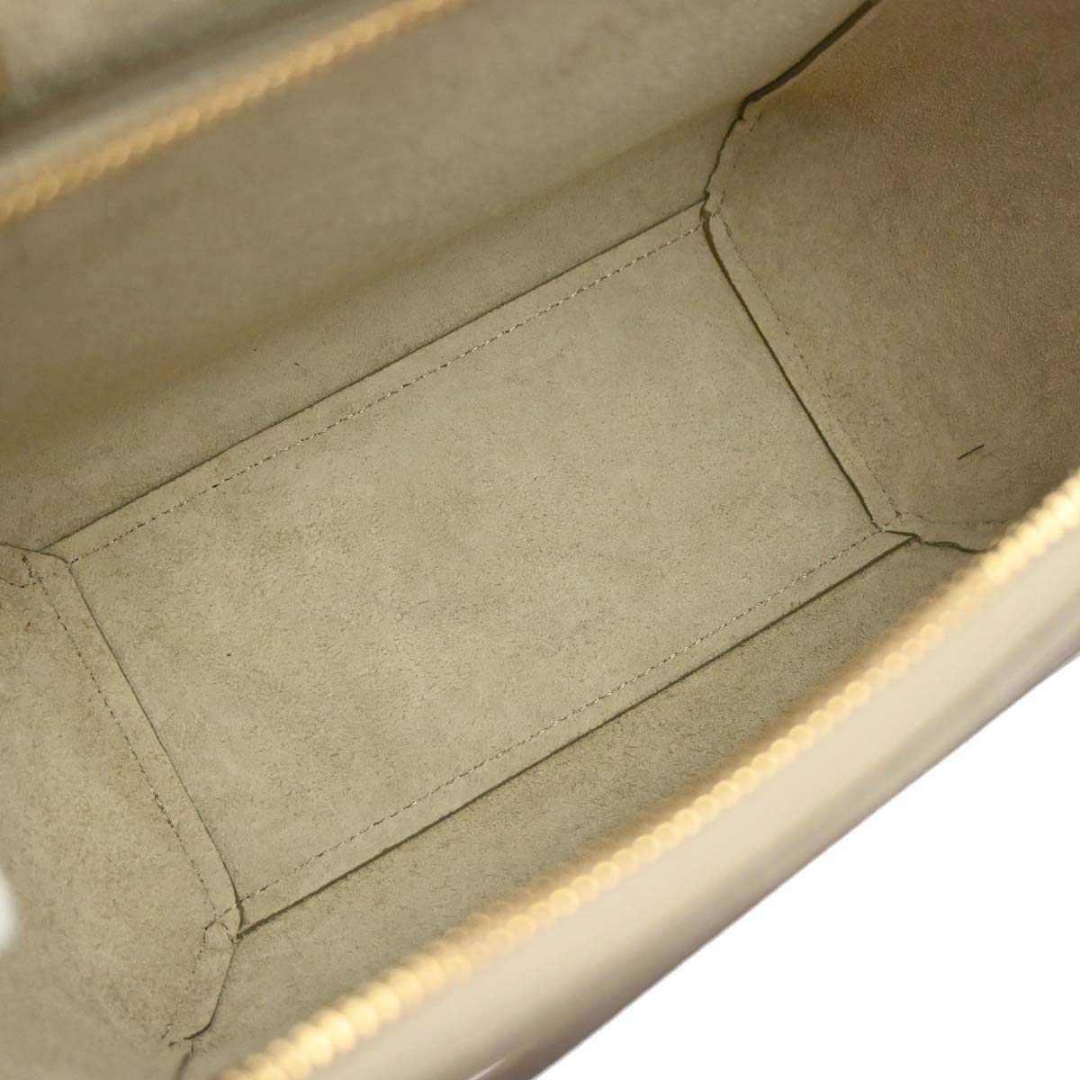 Celine Beige Leather Nano Belt Bag 2way Shoulder Handbag