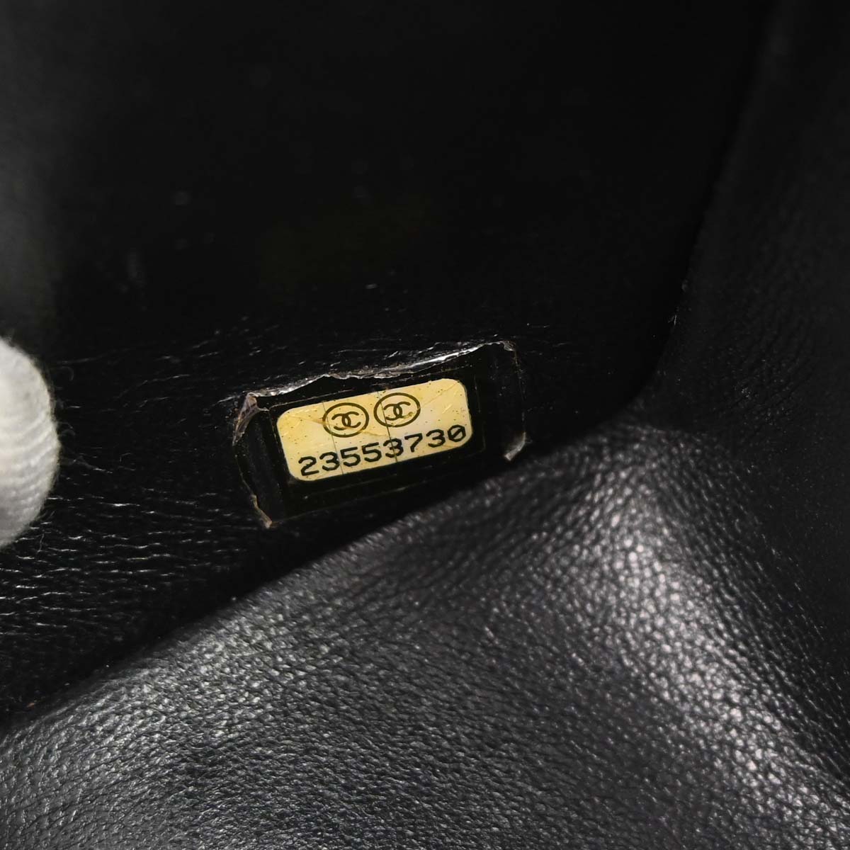 Chanel 2017 Black Lambskin Classic Flap Shoulder Bag