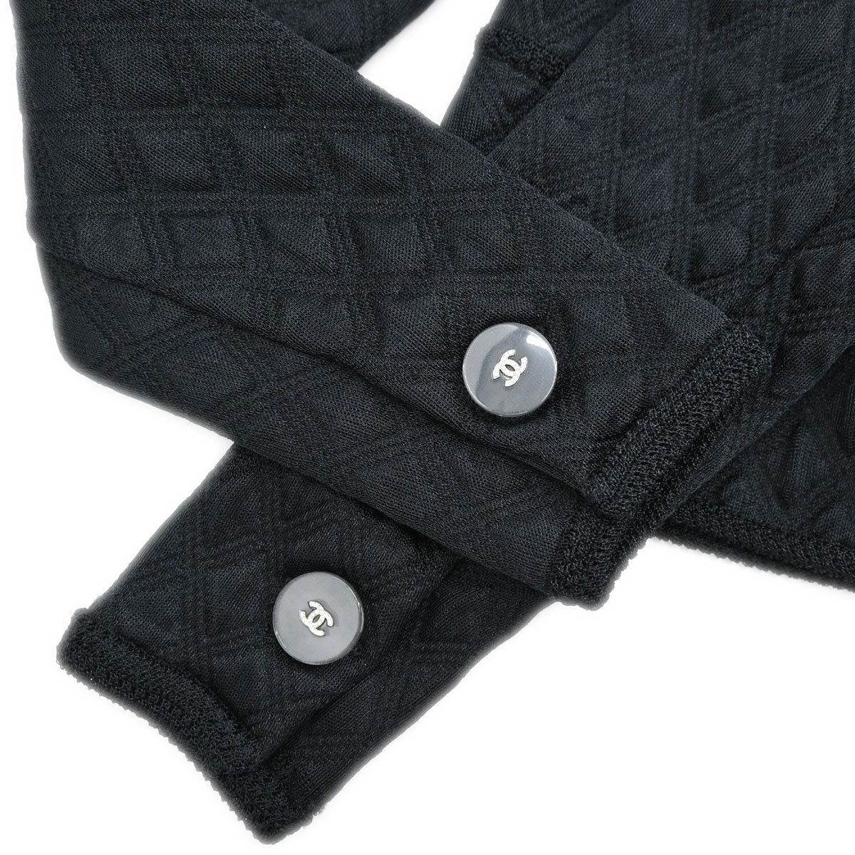 Chanel 2017 Single Breasted Collarless Jacket Black #40