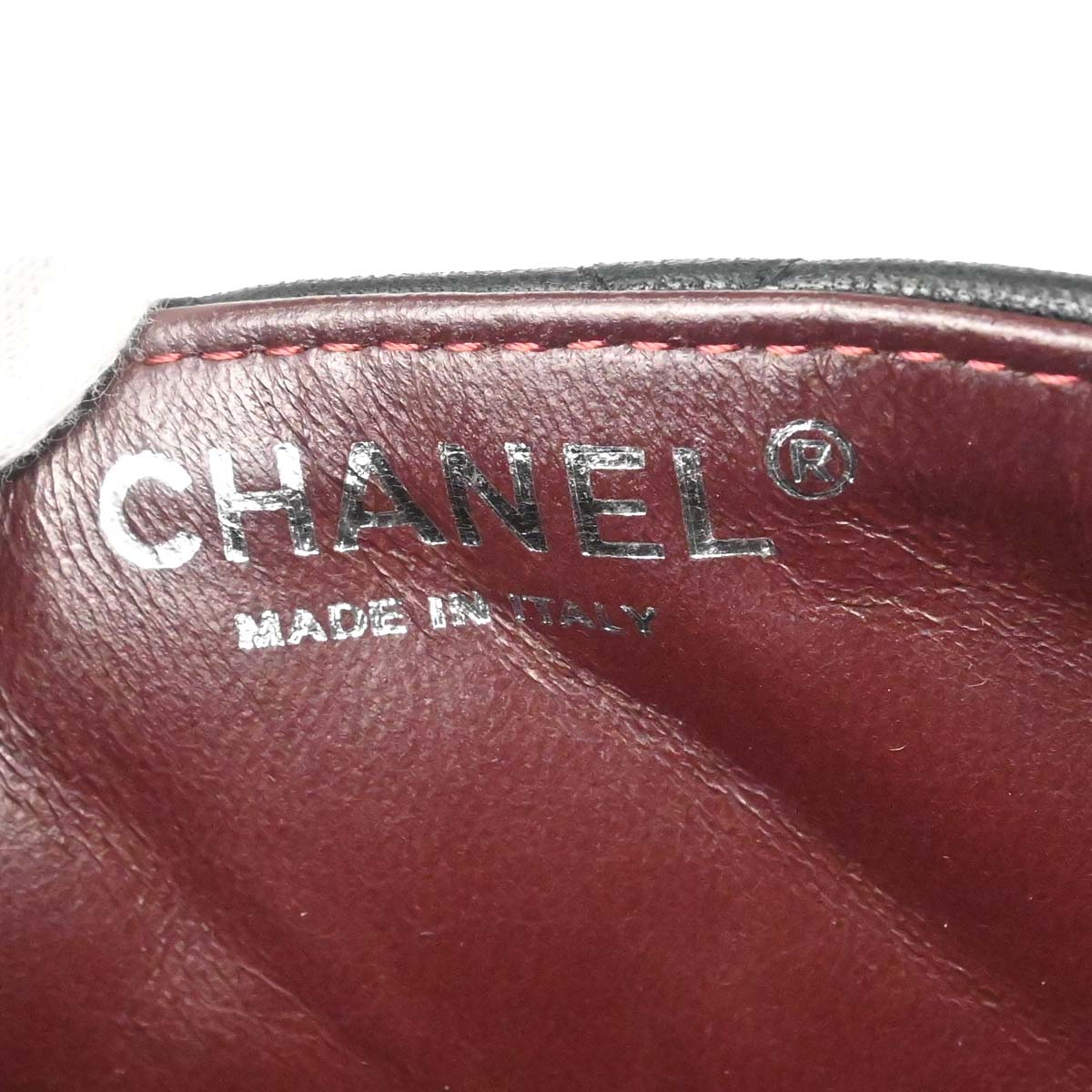 Chanel Black Lambskin East West Shoulder Bag