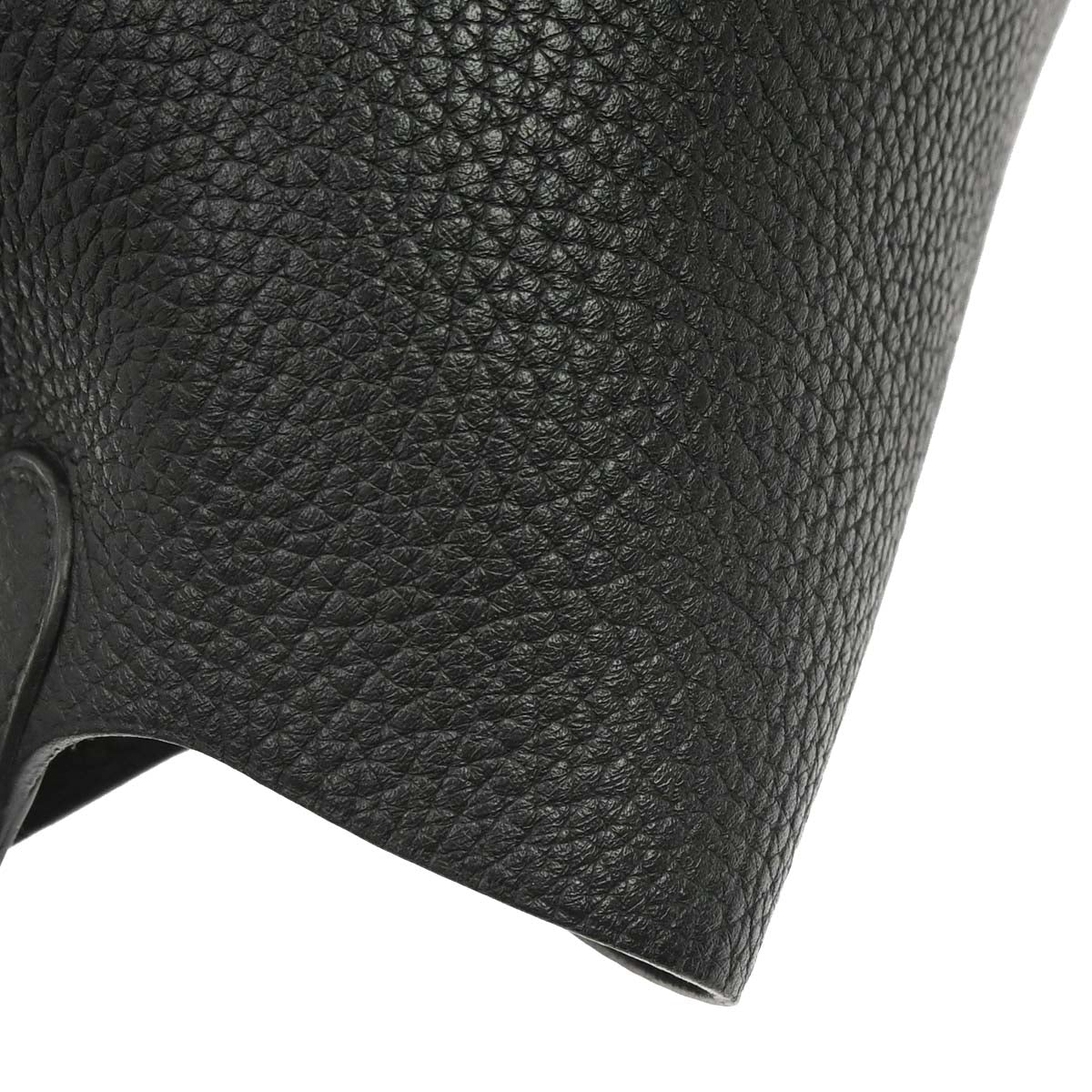 Hermes Black Taurillon Clemence Picotin Lock 18 PM Handbag