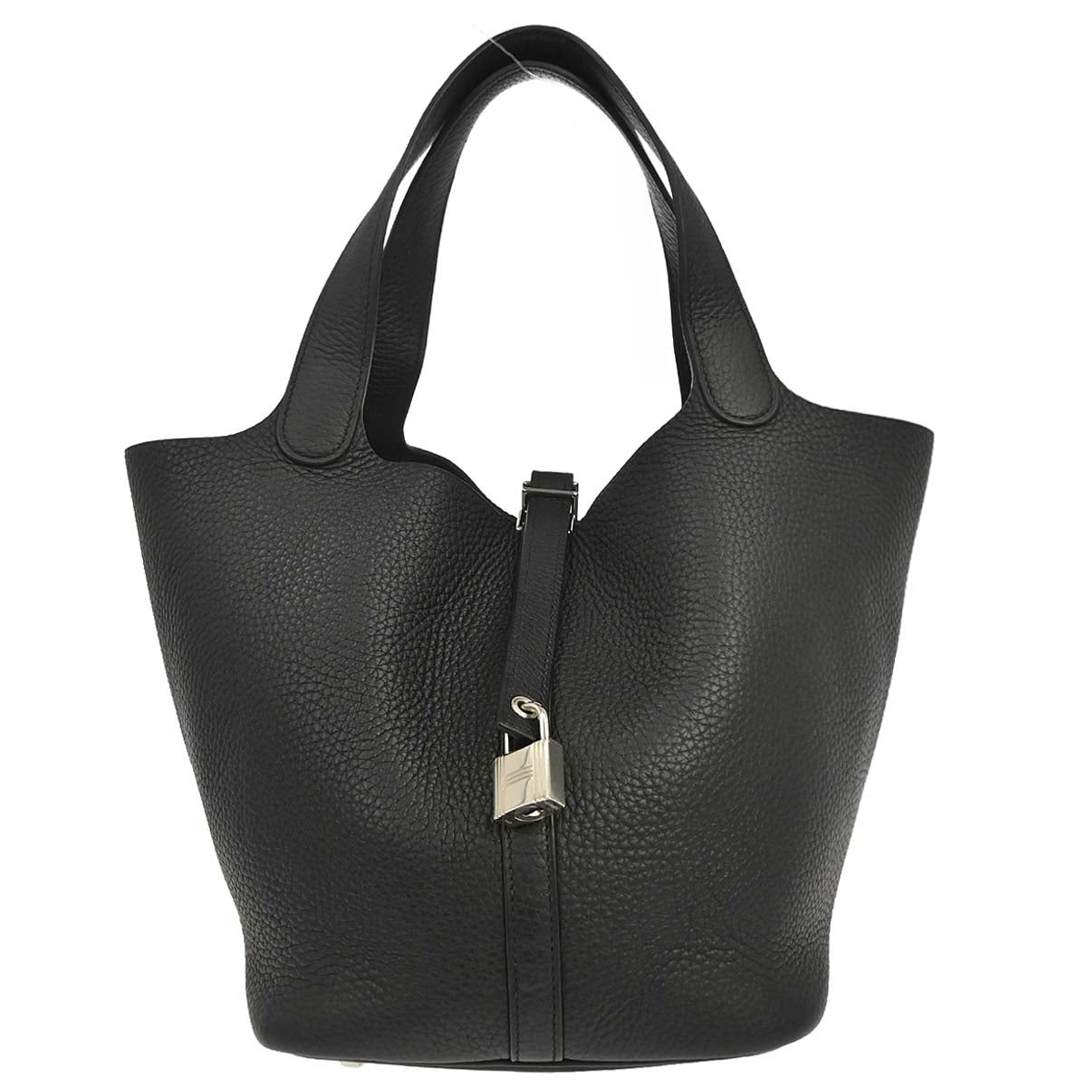 Hermes Black Togo Picotin Lock 22 MM Handbag
