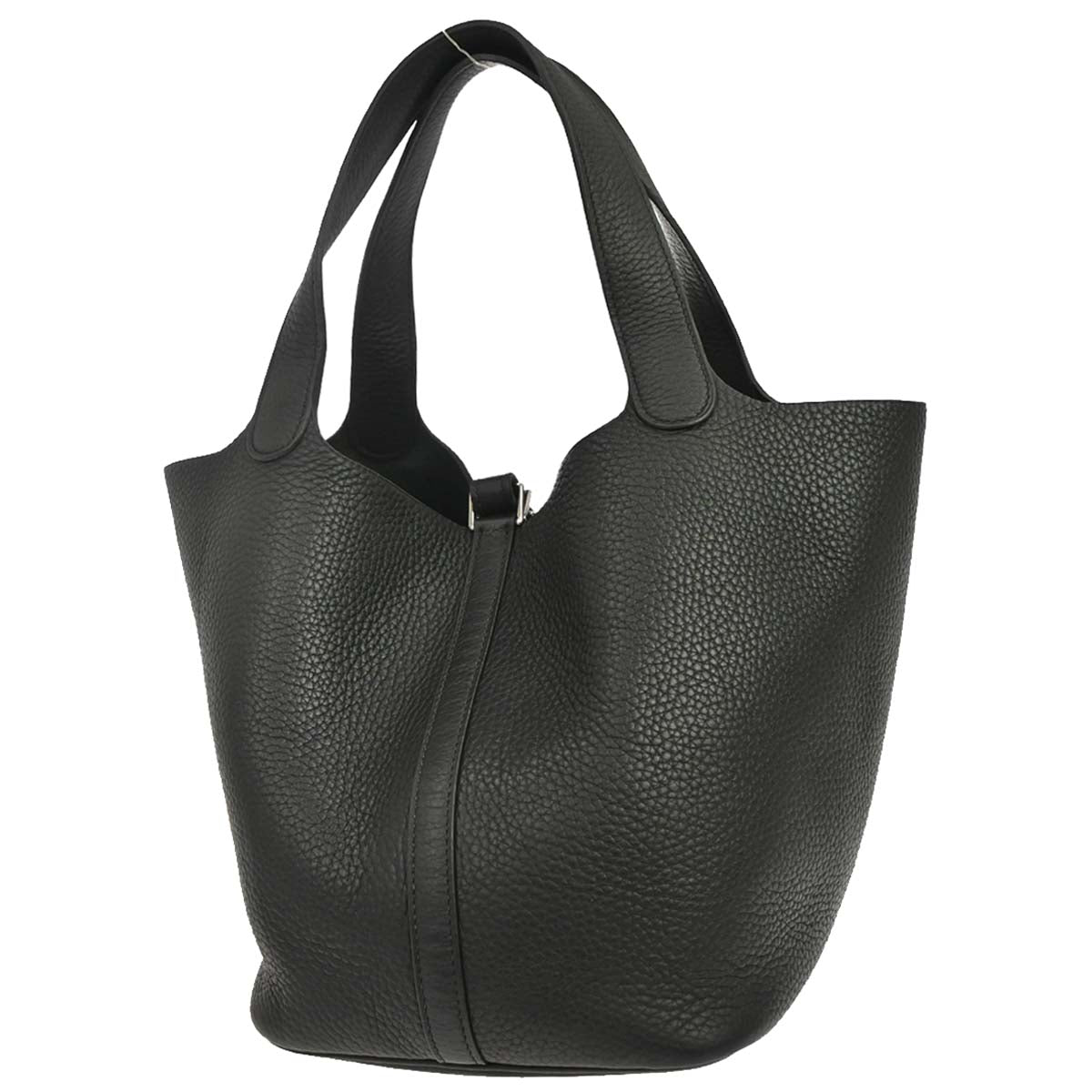 Hermes Black Togo Picotin Lock 22 MM Handbag