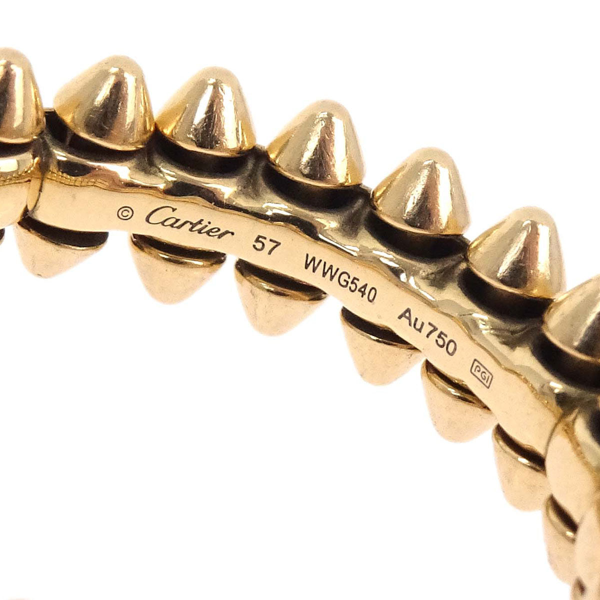 Cartier Clash Ring WWG540 Au750 Gold #57 #56 Jewelry