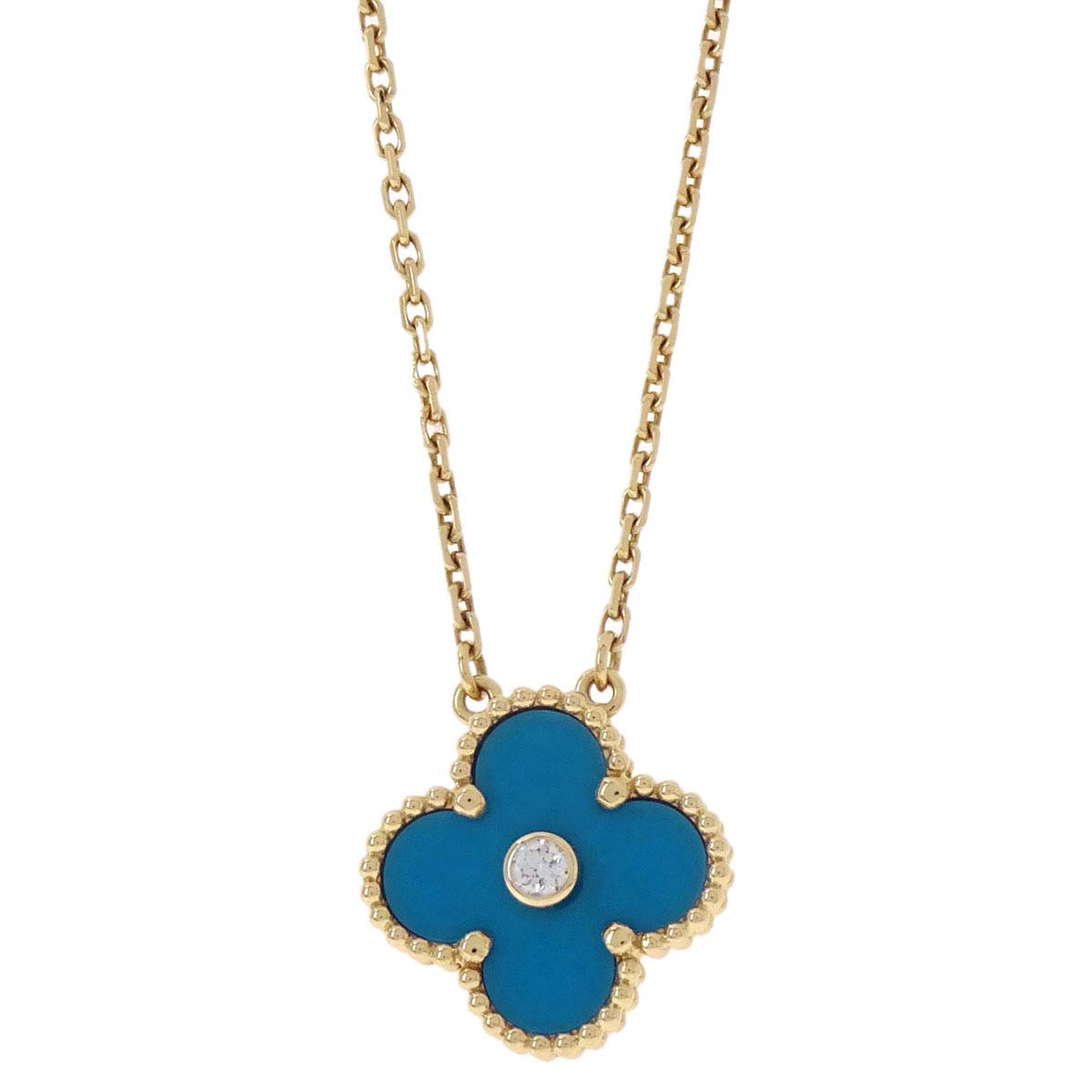 Van Cleef & Arpels Vintage Alhambra Sevres Porcelain Au750 JA519702 Jewelry