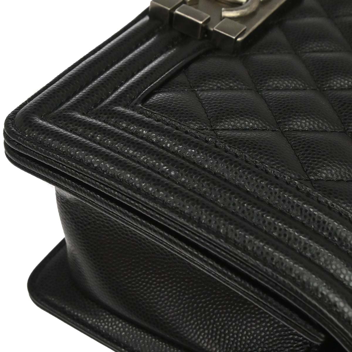 Boy Chanel 2019 Black Caviar Skin Small Chain Shoulder Bag