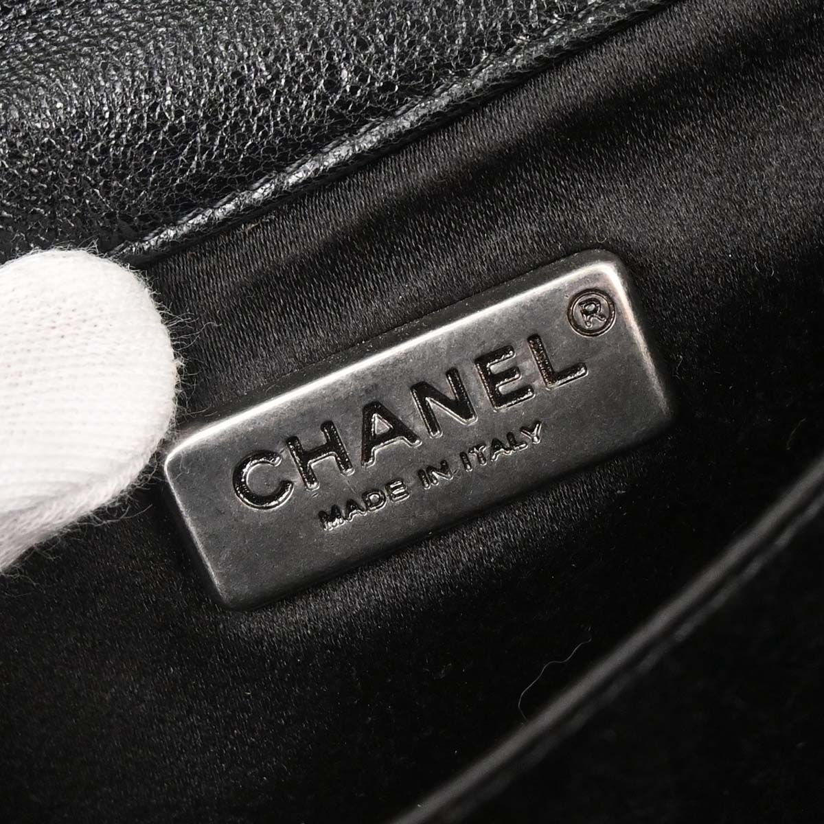 Chanel Black Lambskin Around the World Handbag