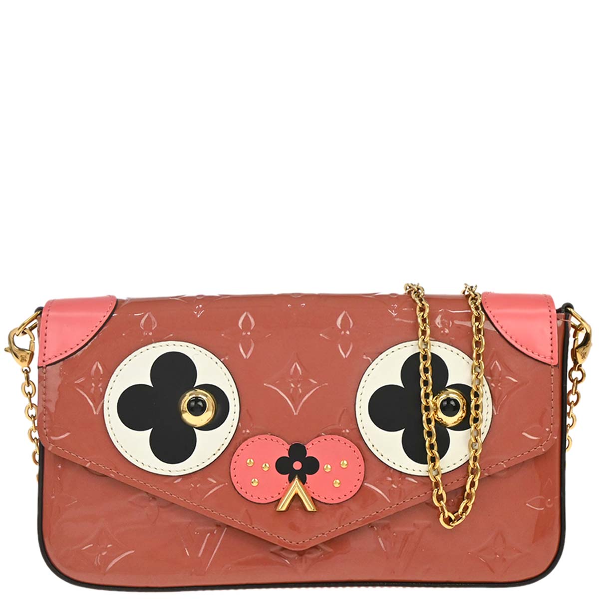 Louis Vuitton 2018 Pink Vernis Pochette Felicie Shoulder Bag M62767