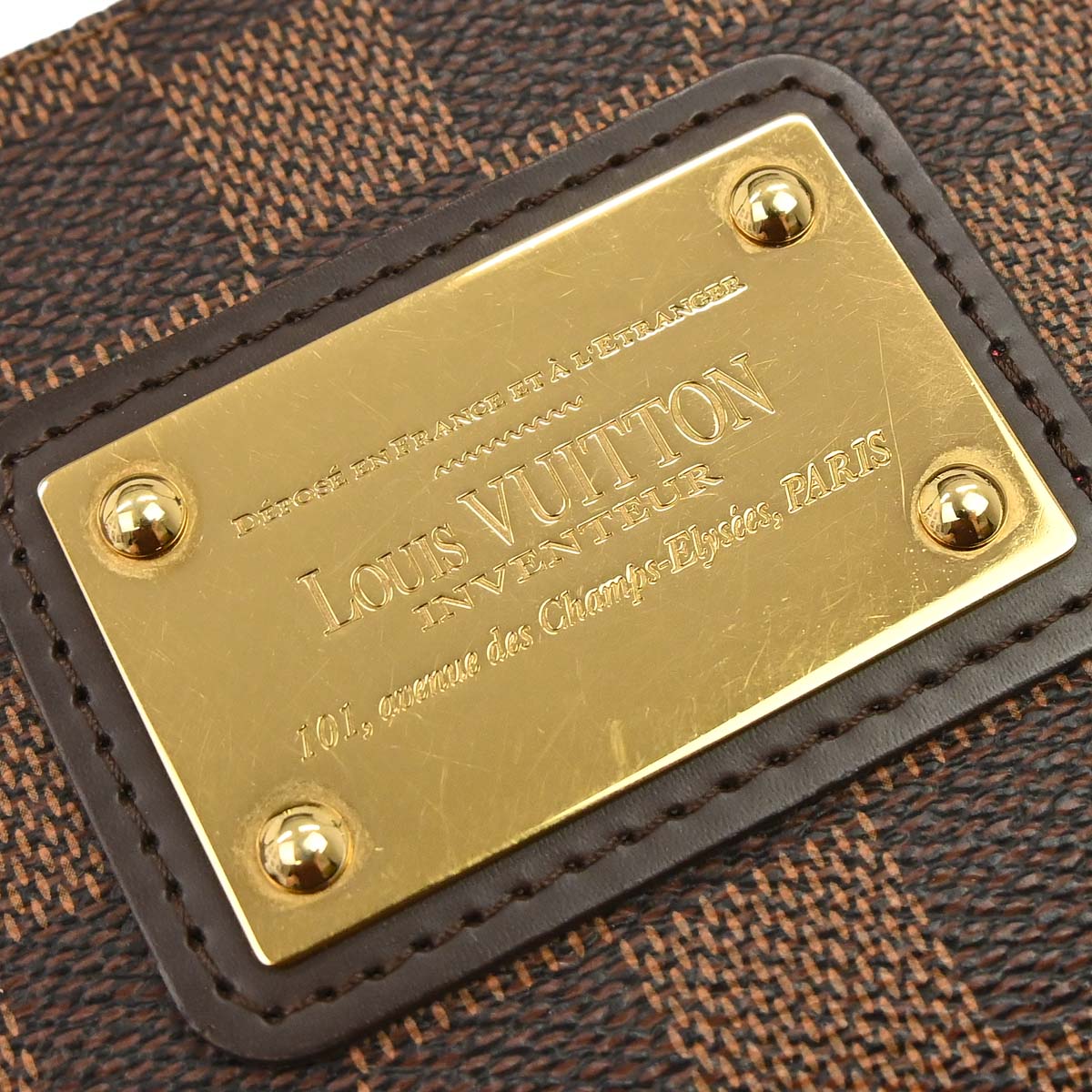 Louis Vuitton 2015 Damier Eva 2way Shoulder Chain Handbag N55213