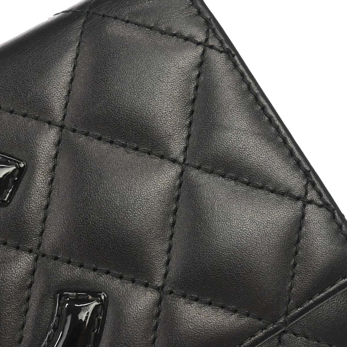 Chanel Black Calfskin Cambon Ligne Bifold Wallet