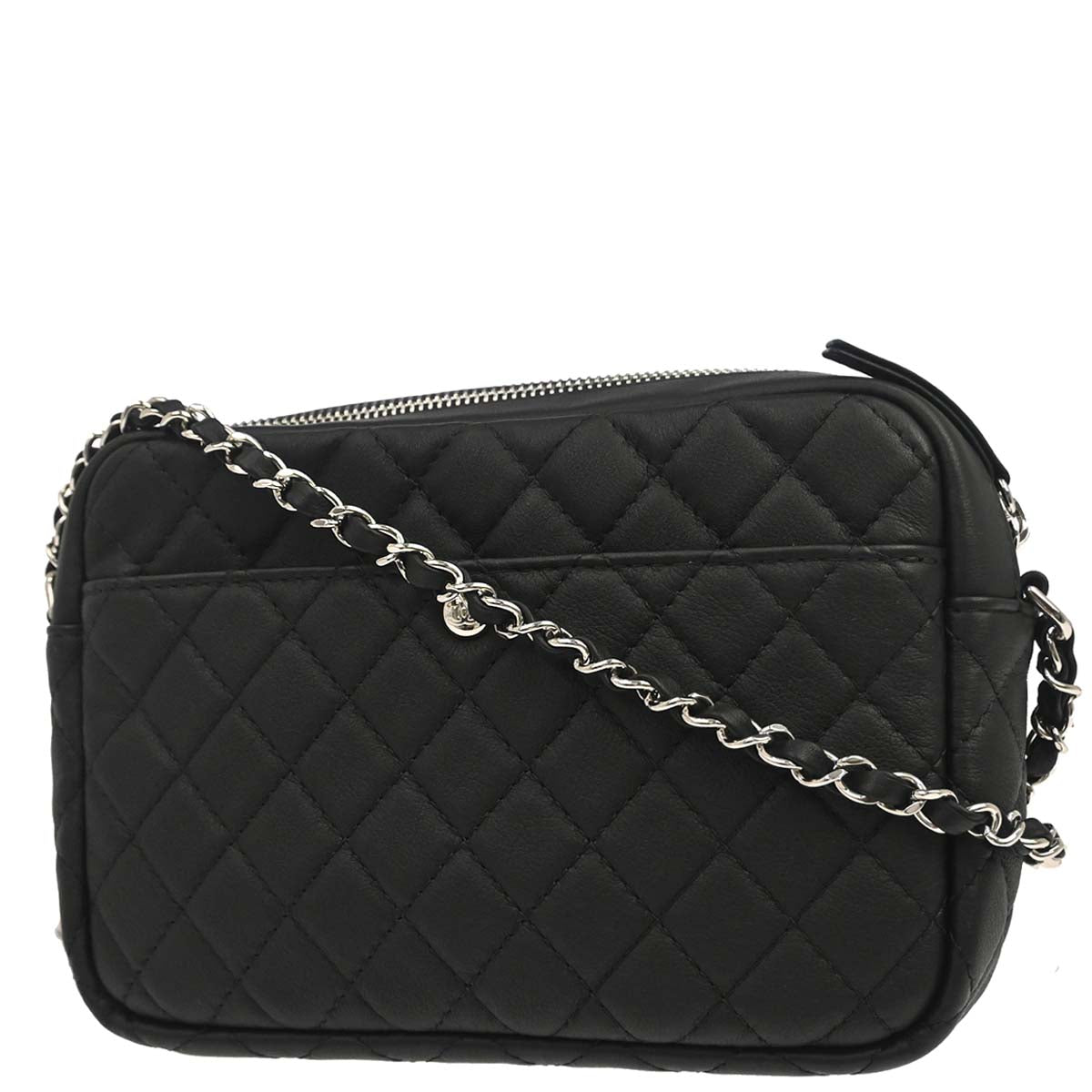 Chanel 2019 Black Lambskin Ultra Pocket Camera Bag