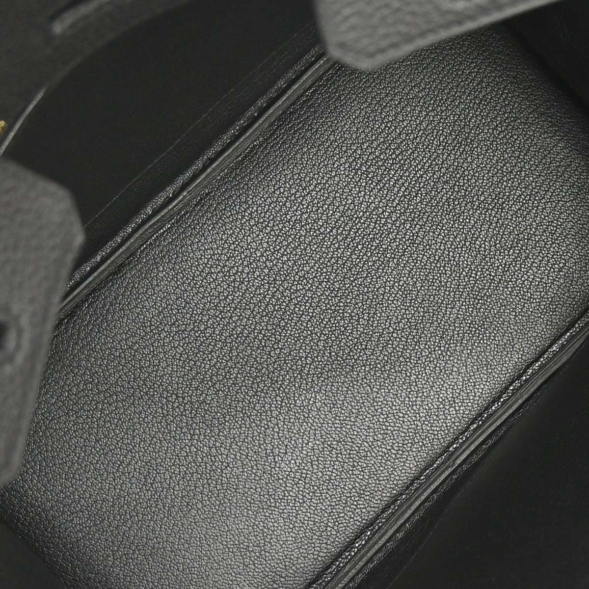 Hermes Black Togo Birkin 25 Handbag