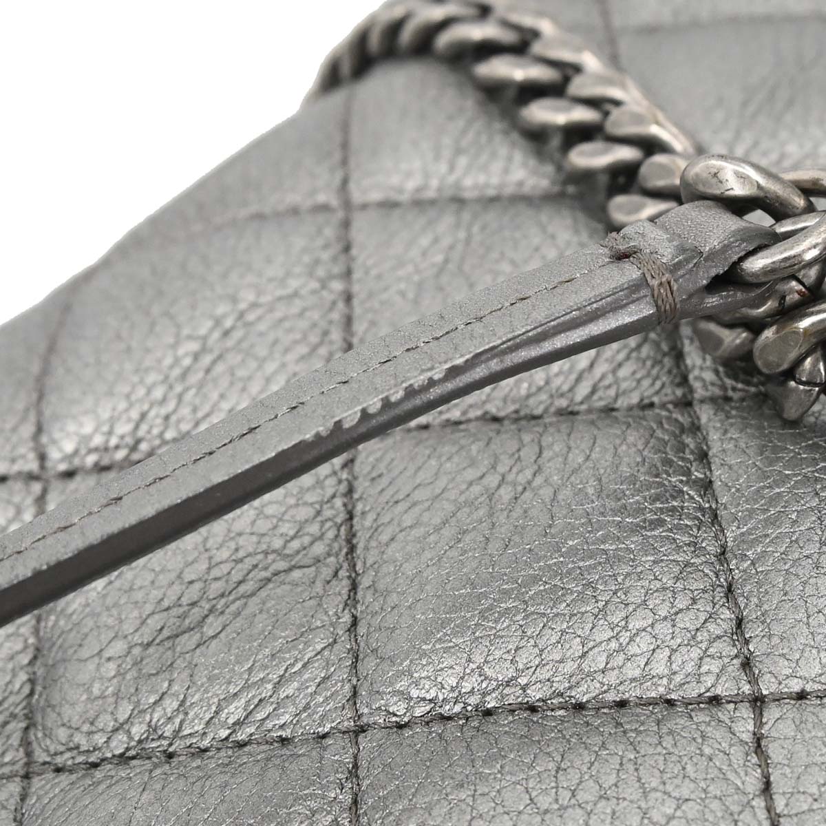 Chanel 2016-2017 Gray Calfskin Casual Pocket Flap Bag Shoulder Bag
