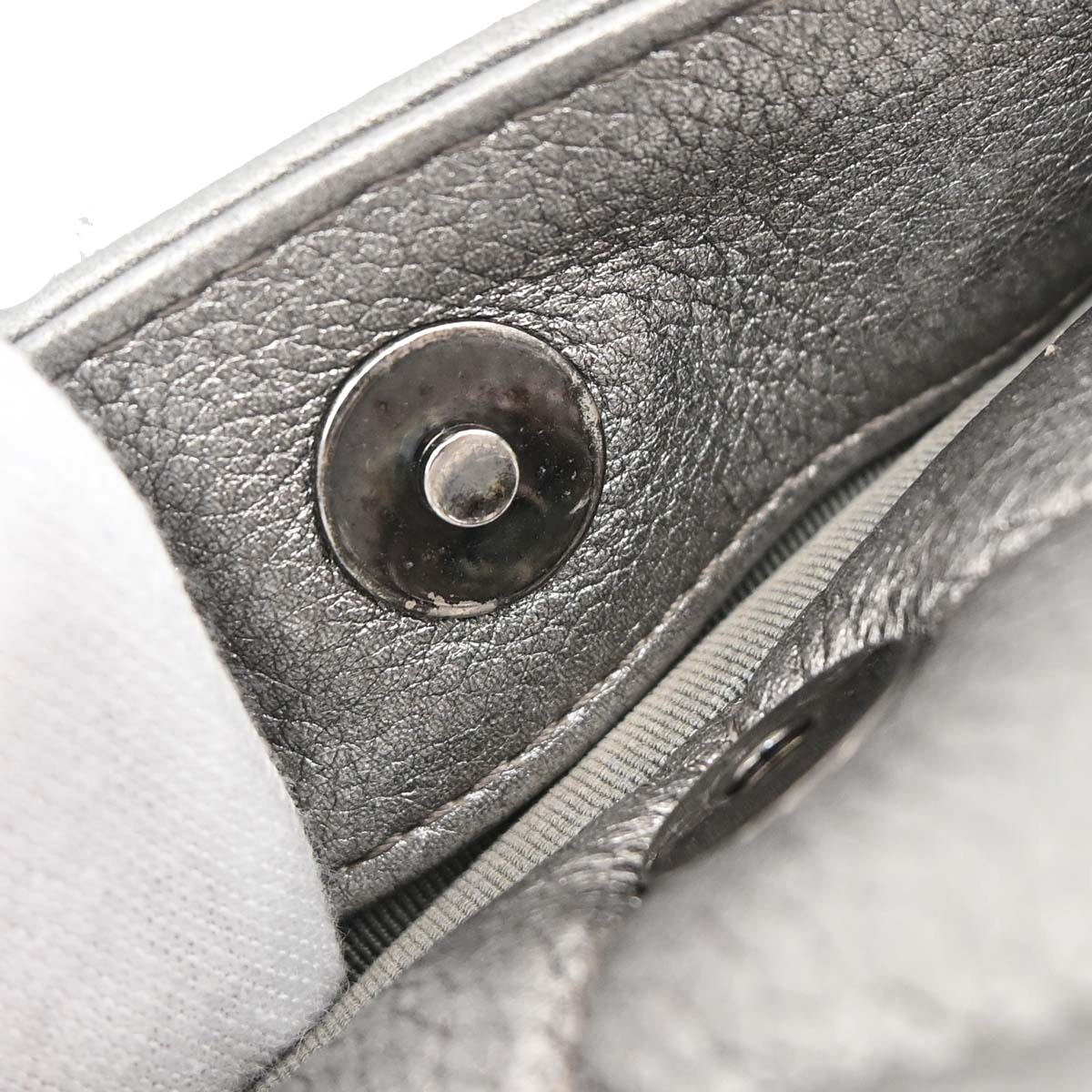Chanel 2016-2017 Gray Calfskin Casual Pocket Flap Bag Shoulder Bag