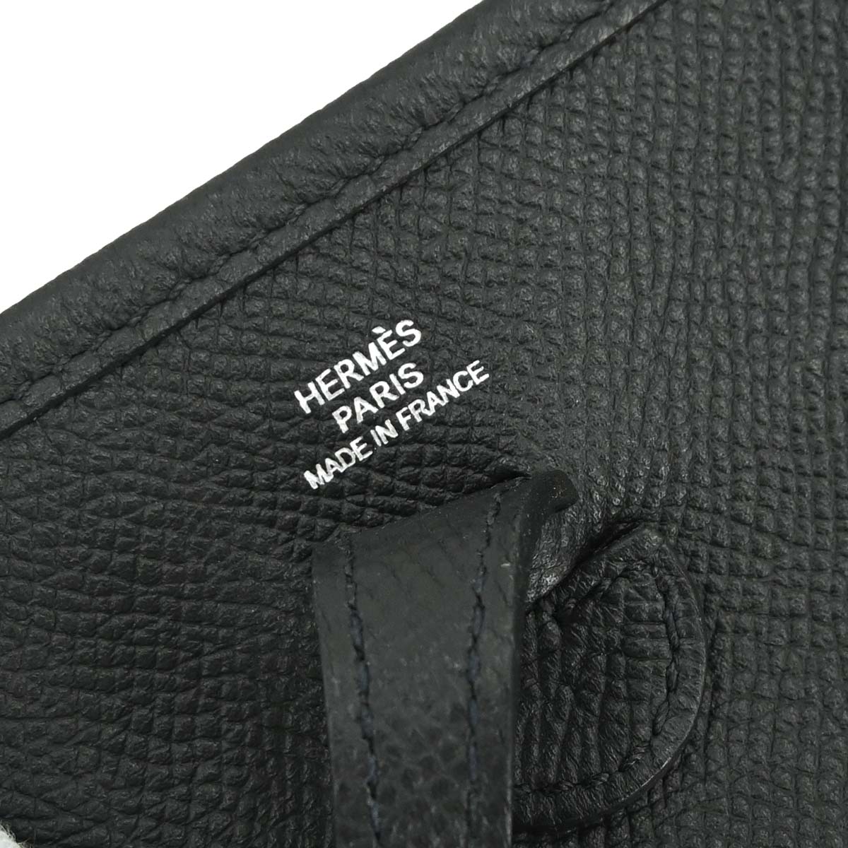 Hermes Black Epsom Evelyne TPM Shoulder Bag