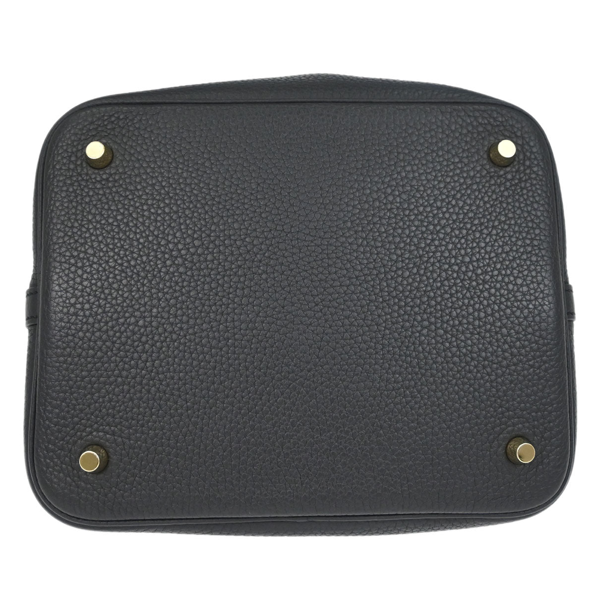 Hermes Black Taurillon Clemence Picotin Lock 22 MM Handbag