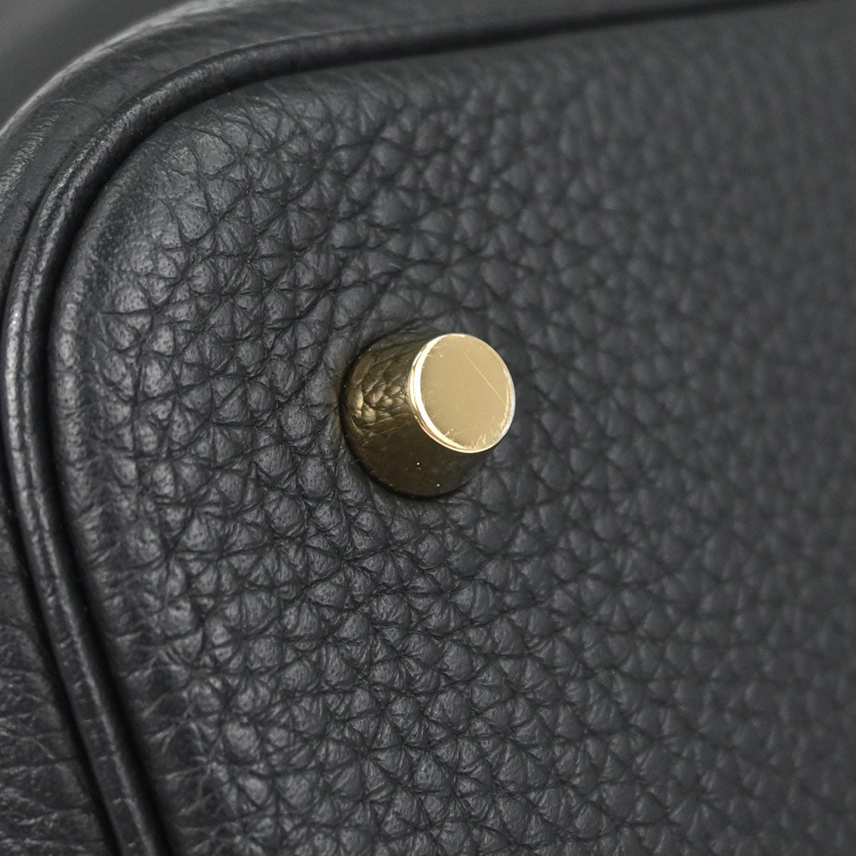 Hermes Black Taurillon Clemence Picotin Lock 22 MM Handbag