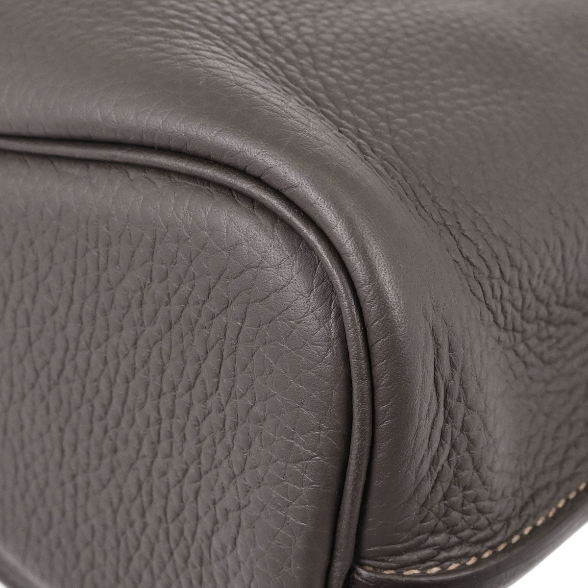 Hermes Etain Taupe Gray Taurillon Verso So Kelly 22 Shoulder Bag