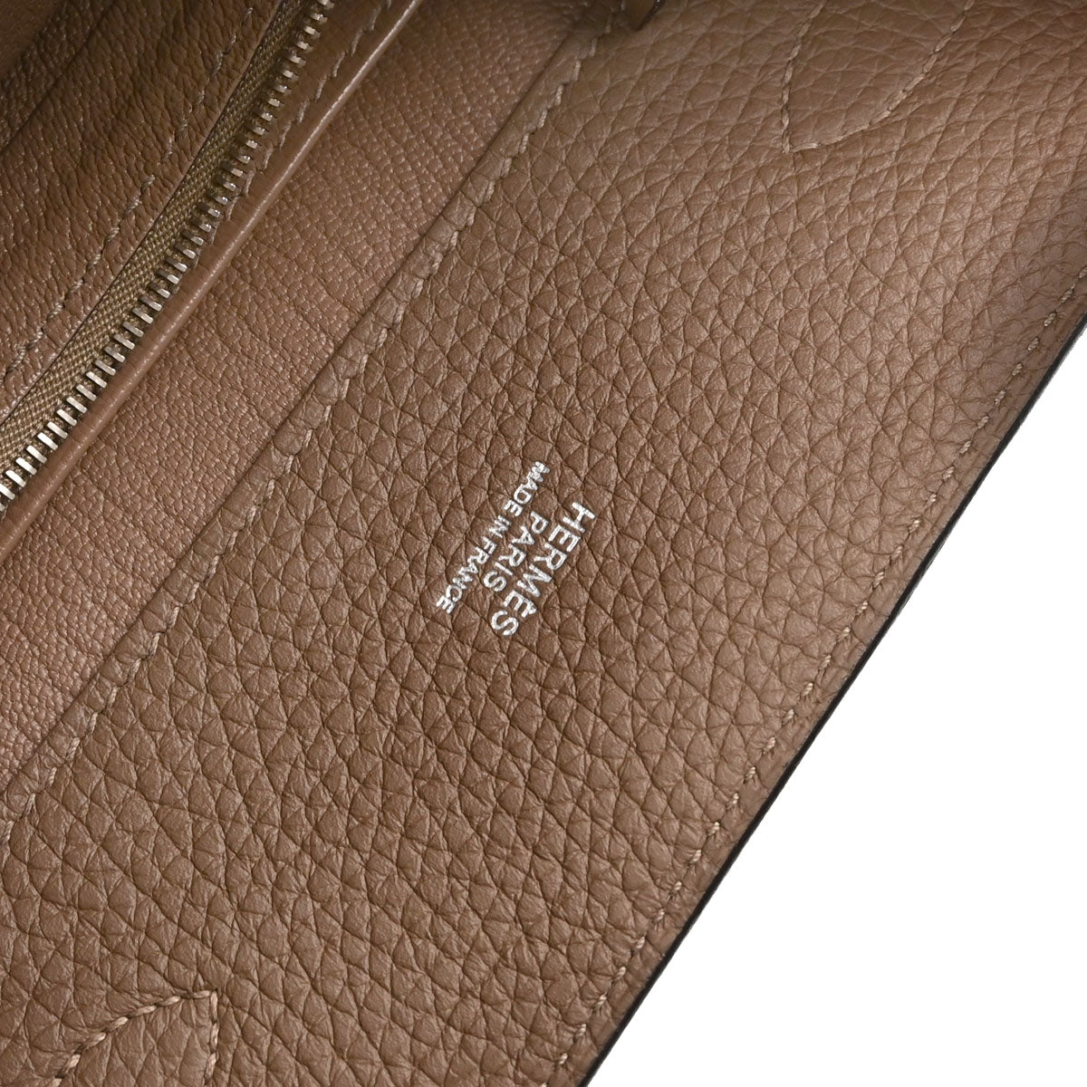 Hermes Etain Taupe Gray Taurillon Verso So Kelly 22 Shoulder Bag