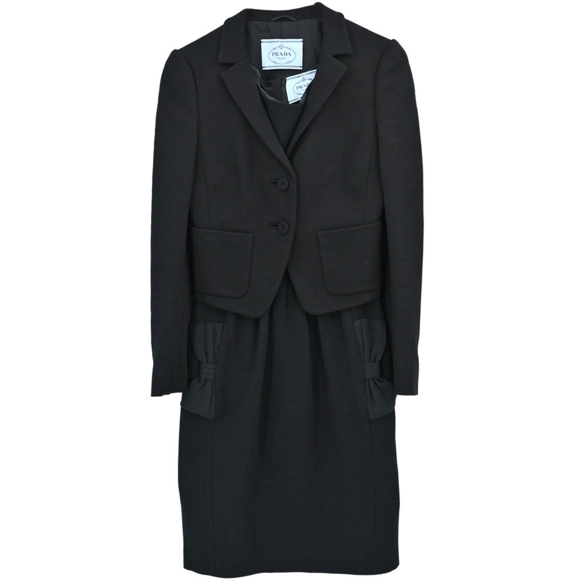 Prada 2011 Setup Suit Jacket Dress Black #38