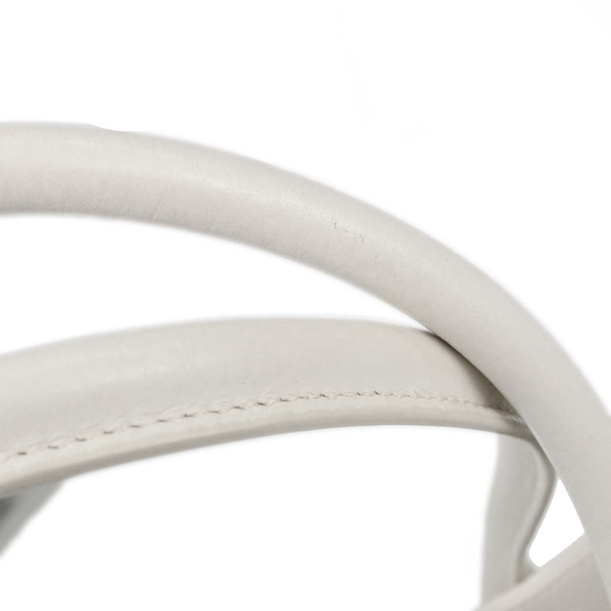 Chanel 2015-2016 White Deerskin Executive Cerf Tote Bag