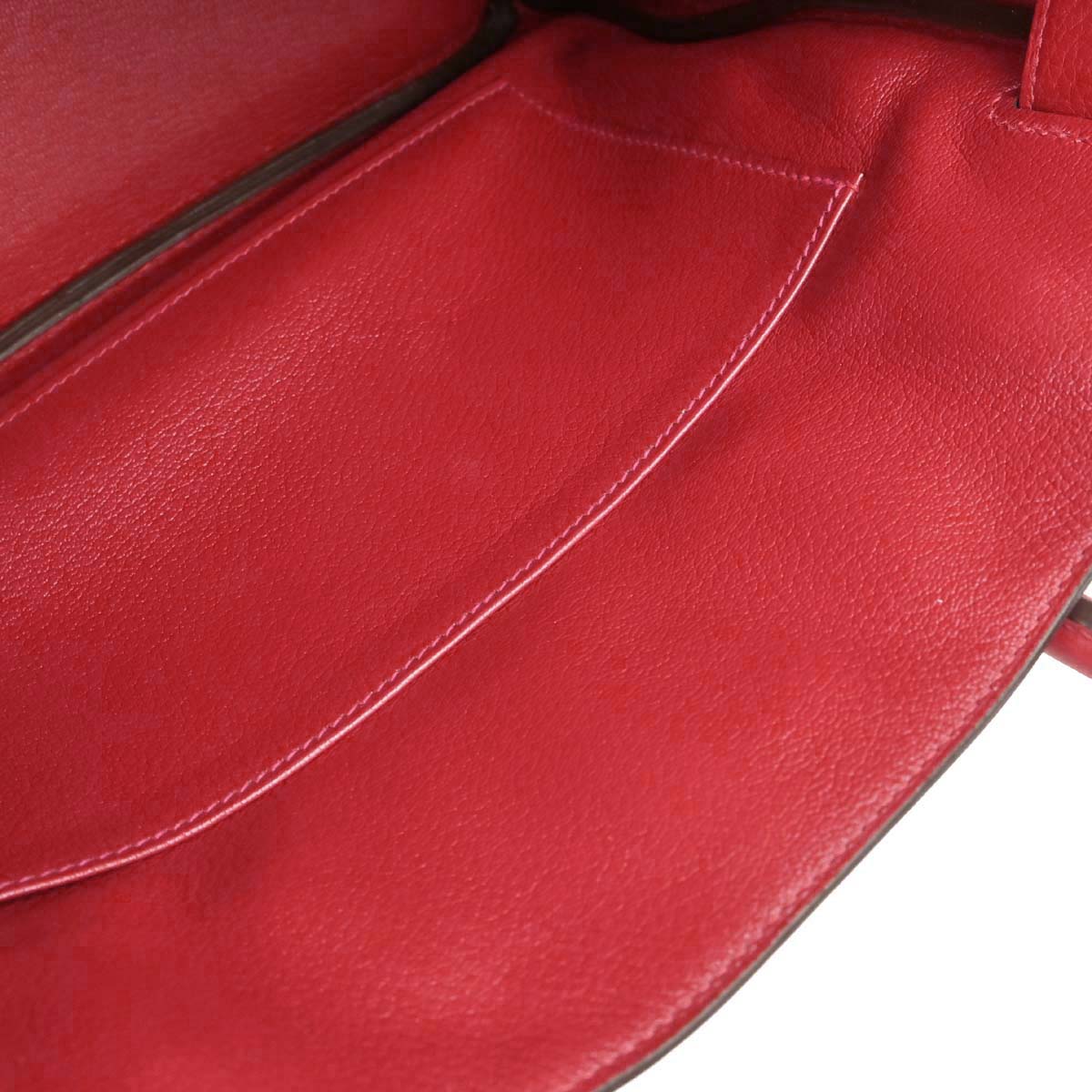 Hermes Rouge Casaque Taurillon Clemence Birkin 30 Handbag