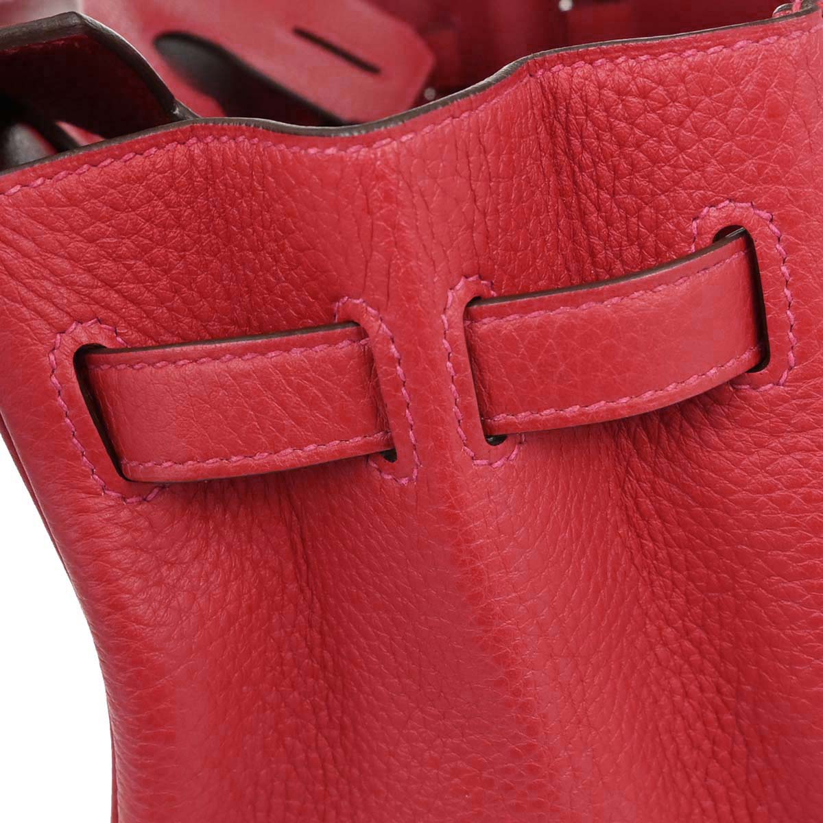 Hermes Rouge Casaque Taurillon Clemence Birkin 30 Handbag