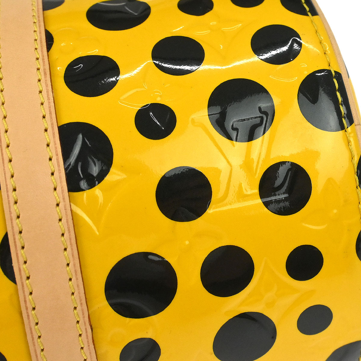 Louis Vuitton Yellow Vernis Dot Infinity Papillon Handbag M91424