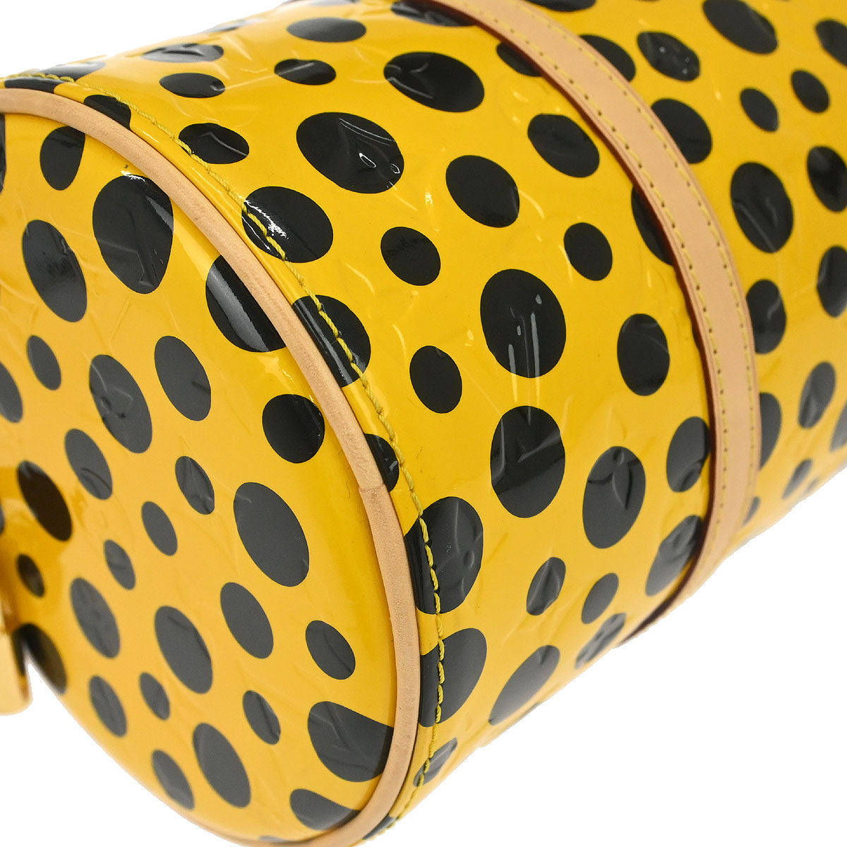 Louis Vuitton Yellow Vernis Dot Infinity Papillon Handbag M91424