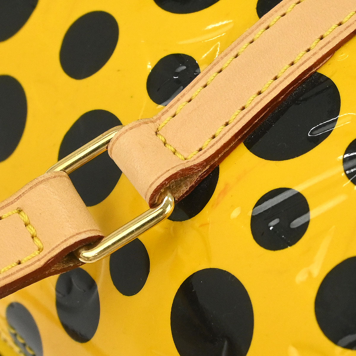 Louis Vuitton Yellow Vernis Dot Infinity Papillon Handbag M91424
