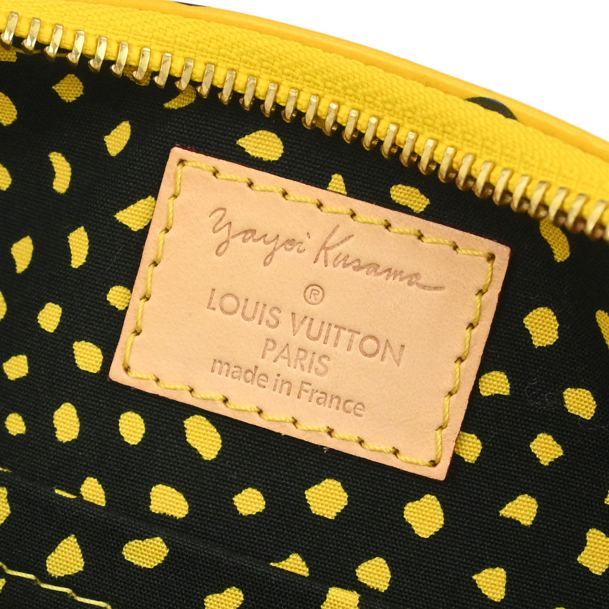 Louis Vuitton Yellow Vernis Dot Infinity Papillon Handbag M91424