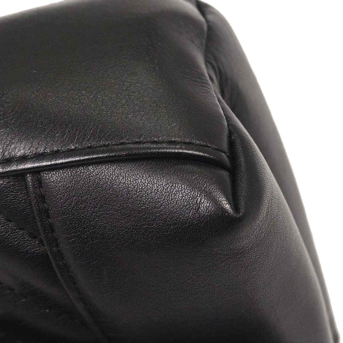 Chanel Black Lambskin Straight Flap Shoulder Bag