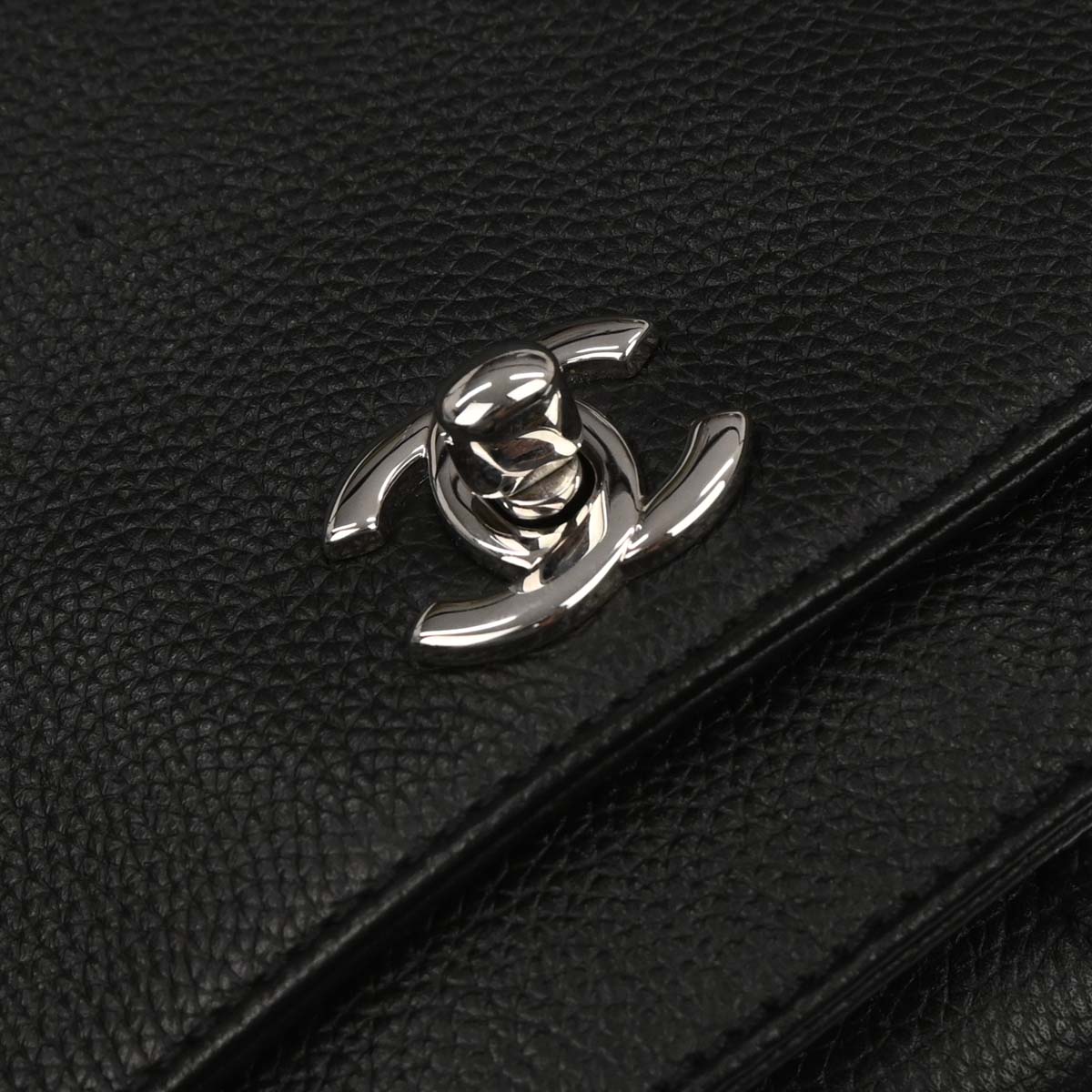 Chanel Black Calfskin Cerf Executive Tote 2way Shoulder Bag