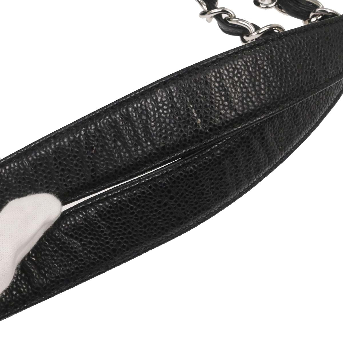 Chanel Black Caviar Skin Grand Shopping Tote GST XL Chain Handbag