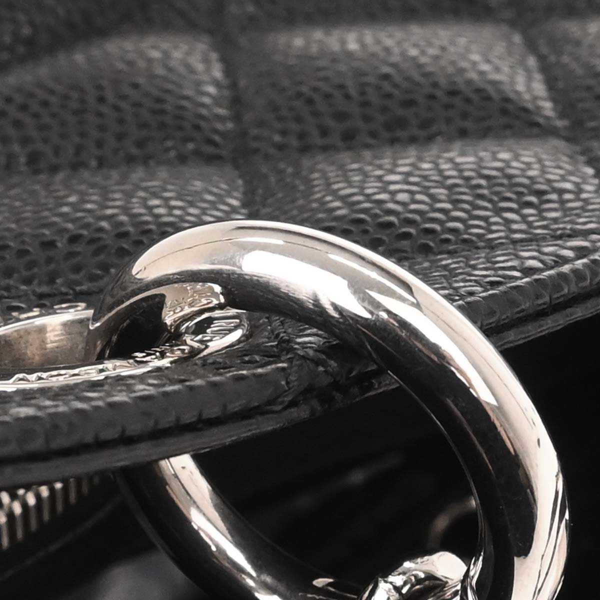 Chanel Black Caviar Skin Grand Shopping Tote GST XL Chain Handbag