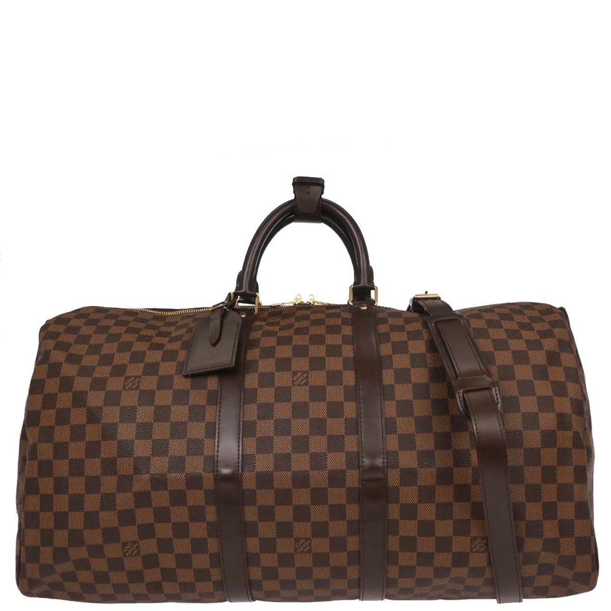 Louis Vuitton Damier Keepall Bandouliere 55 Duffle Shoulder Bag N41414