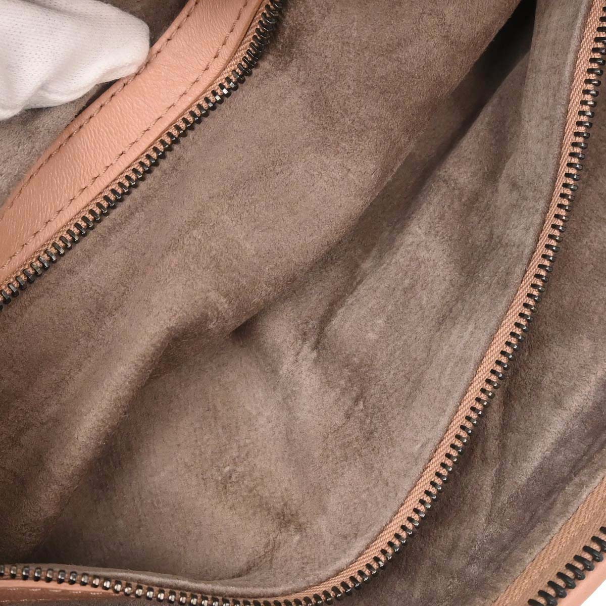 Bottega Veneta Pink Beige Lambskin Intrecciato Hobo Handbag