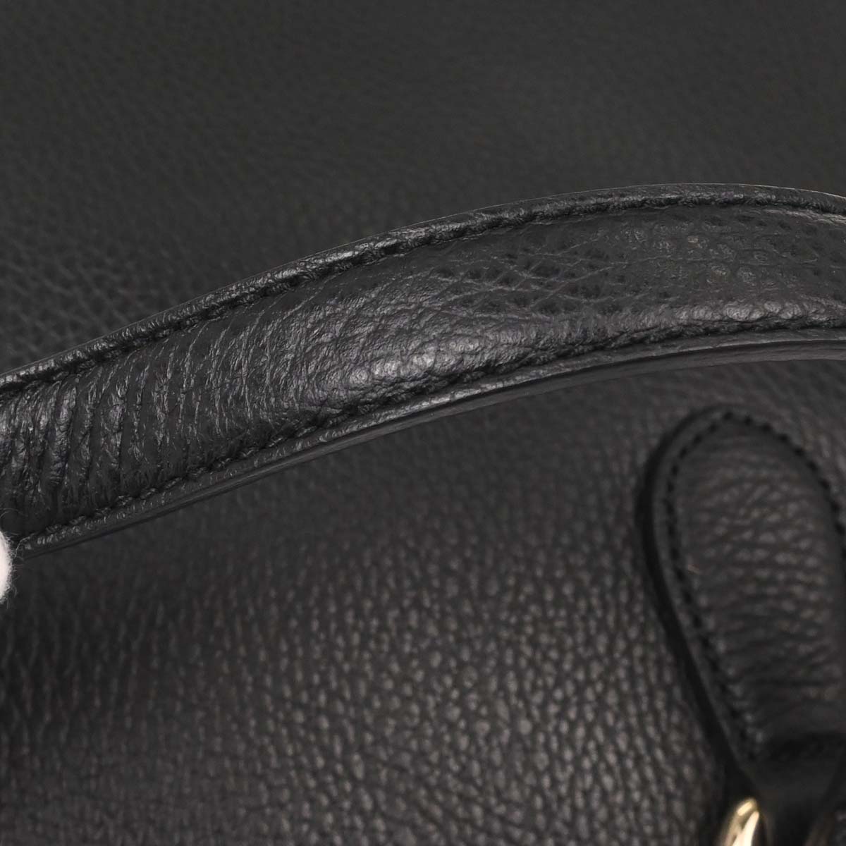 Gucci Black Leather Bamboo Tassel Tote 2way Shoulder Handbag