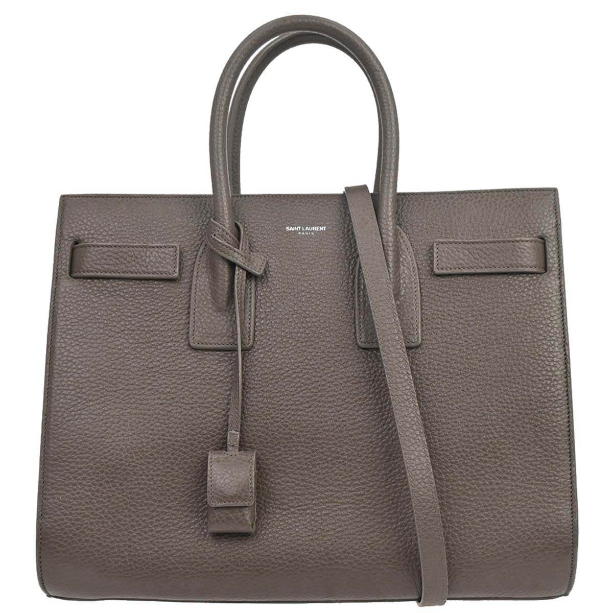 Saint Laurent Gray Sac de Jour 2way Shoulder Handbag