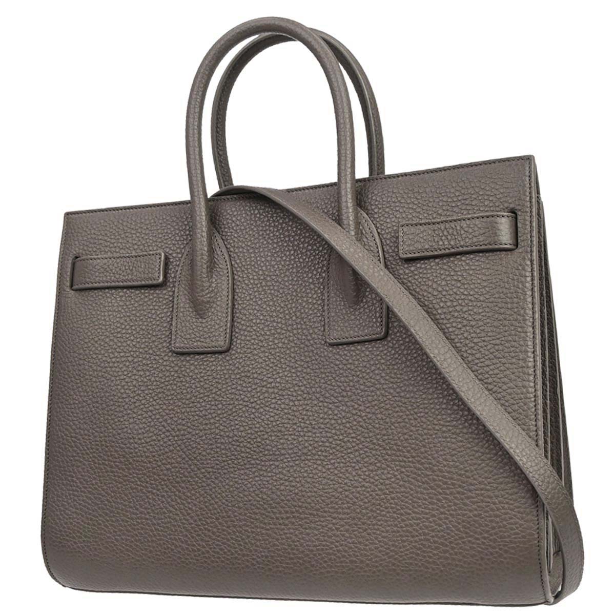 Saint Laurent Gray Sac de Jour 2way Shoulder Handbag