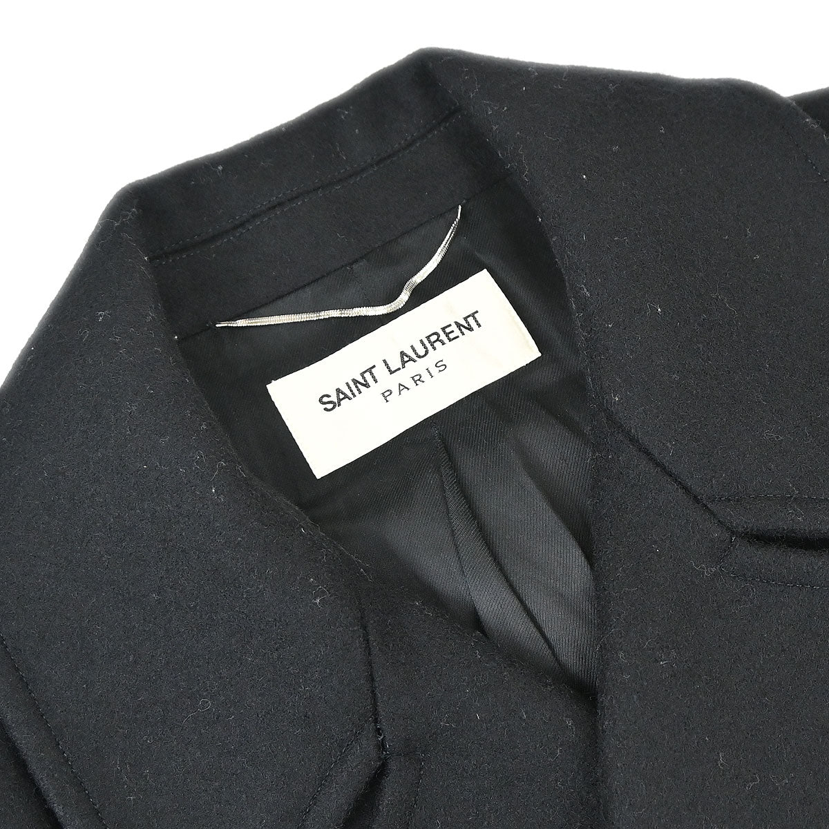 Saint Laurent 2015 Double Breasted Jacket Black #48